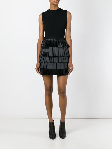 tiered pleated dress