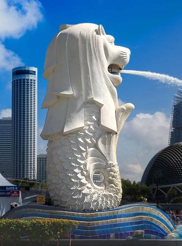 折纸新加坡鱼尾狮