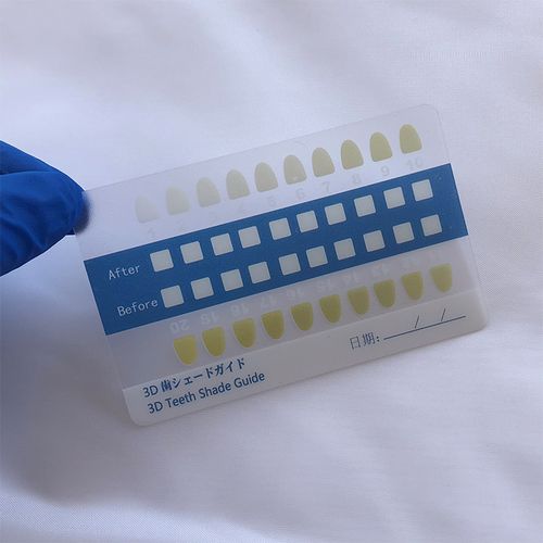 健康牙齿白度比色卡 标准颜色对比卡