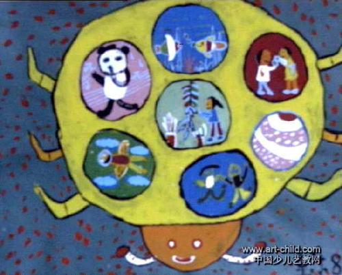 七星瓢虫的联想儿童画作品欣赏