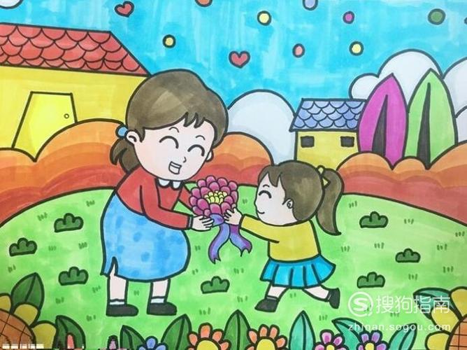 简笔画系列母亲节怎么画简单的画