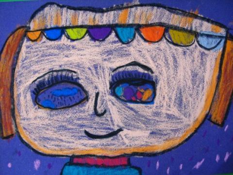 眼睛里的世界(成长班2009年3月28日作品) - 大眼睛儿童画工作室 - 大