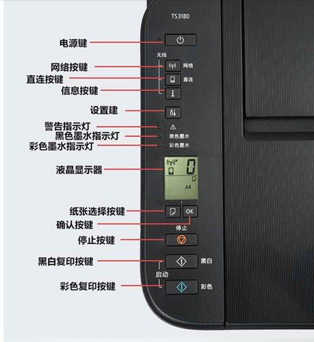 佳能ts3180复印选哪个键