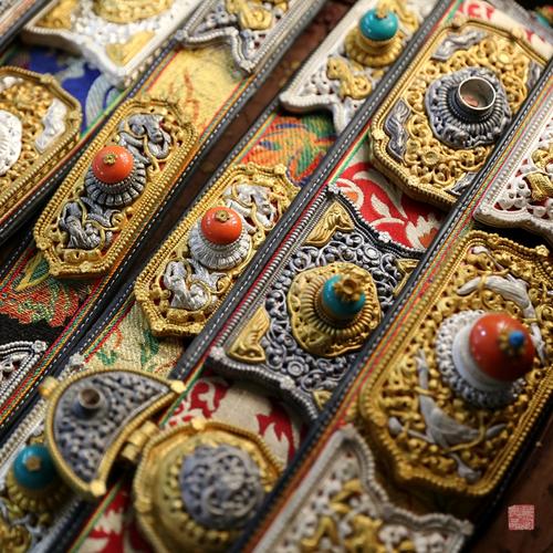 藏族藏式6d279挂件家居装饰配饰民族服饰传统龙凤白铜