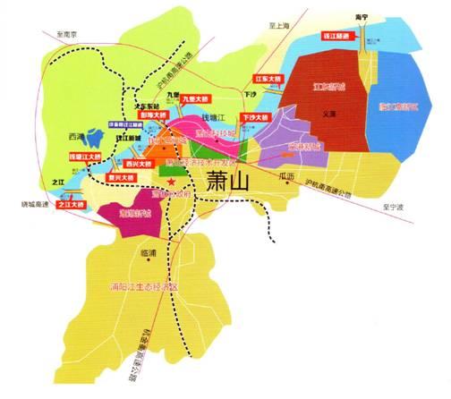 (萧山区域规划图)