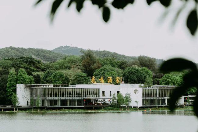 从 云山珠水的瀑布,到 满塘的粉色荷花,或是 临湖而建的鹿鸣酒家