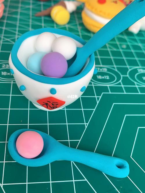 粘土—汤圆_汤圆_粘土_兴趣爱好_手工
