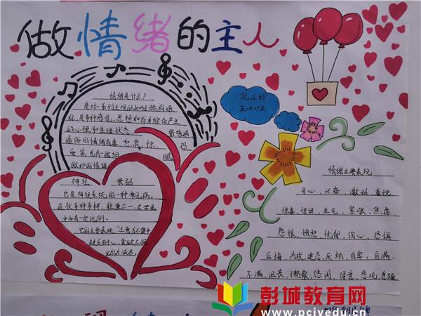 我的情绪我做主房村镇中心小学优秀心理健康手抄报展