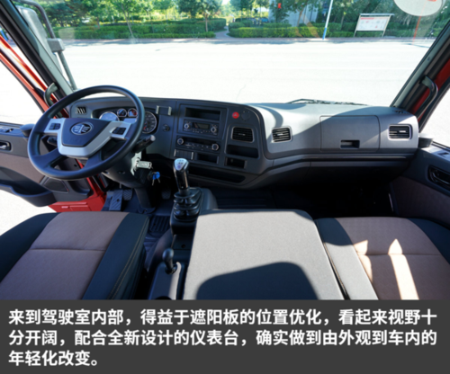 外观内饰全变了,实拍新一代解放龙v载货车