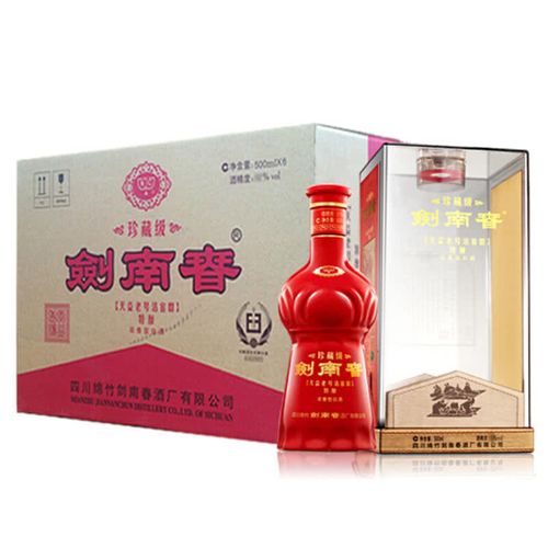 38°剑南春珍藏级特酿500ml(6瓶装)(2012年)