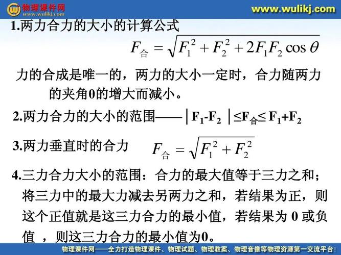 4《力的合成与分解》课件(必修1)ppt