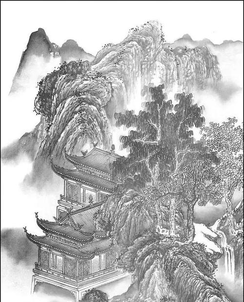 [钟灵毓秀]山水工笔画