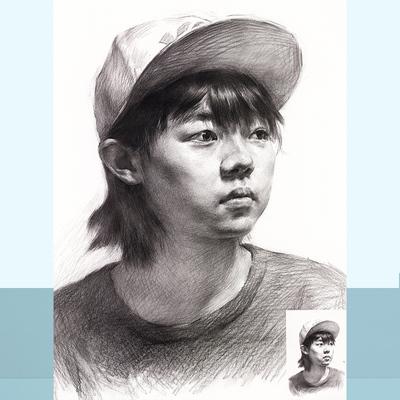 人头像素描起步教程
