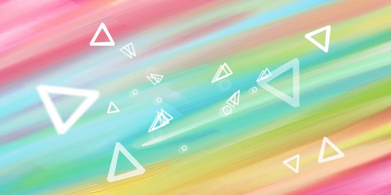 几何图案彩色海报背景素材