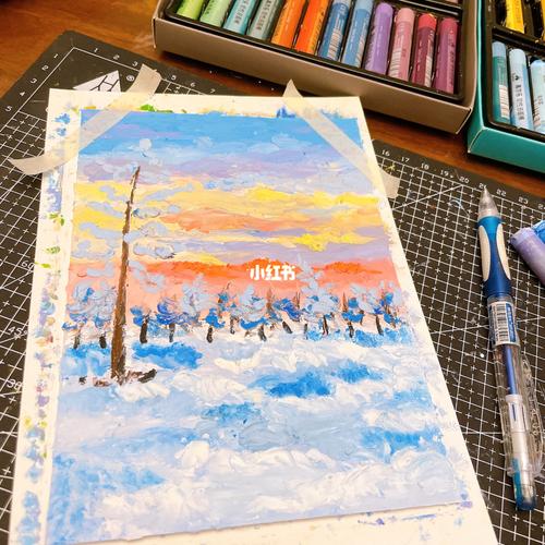 蜡笔画9115/雪景_雪景_红薯_临摹_文化_绘画
