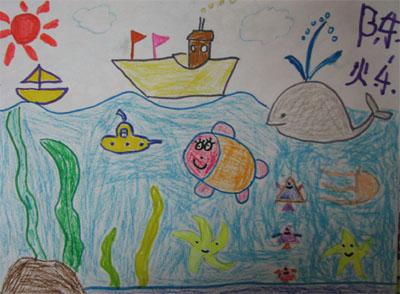 大海的画画图片儿童大绘画大海图片 第1页图片保护大海的图  有关海洋