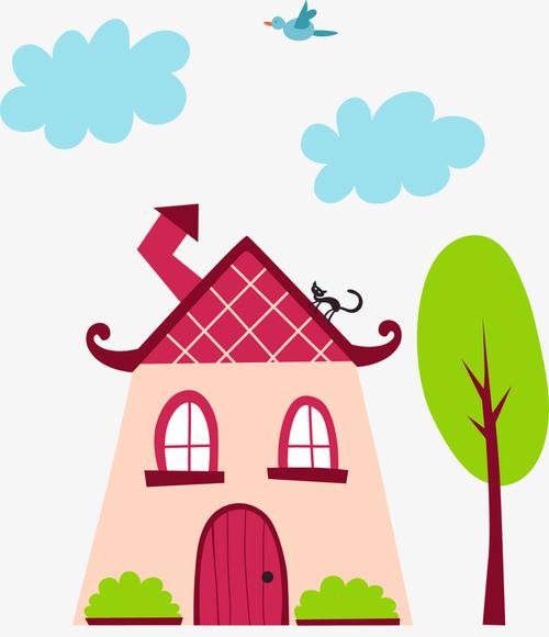 卡通楼房