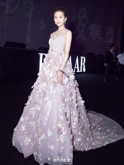 刘诗诗长裙红毯唯美造型图片女神仙气十足