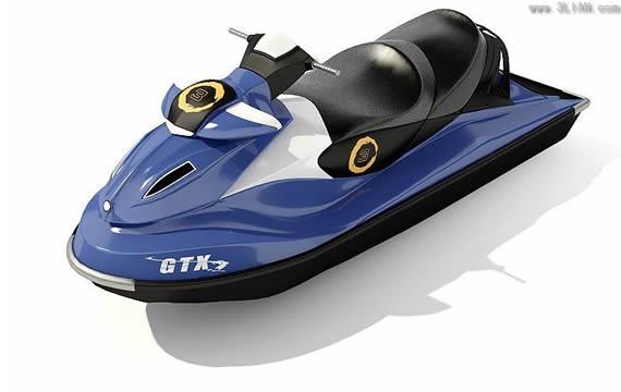 摩托艇3d模型