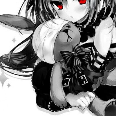 二次元黑暗系情侣头像一对两张冷酷冷血丧系动漫情侣头像