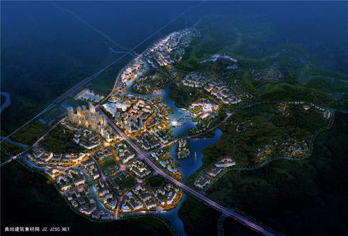 湖北大悟县规划效果图