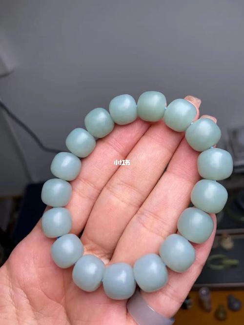 和田玉且末蓝手串_和田玉_手串_时尚_配饰_首饰