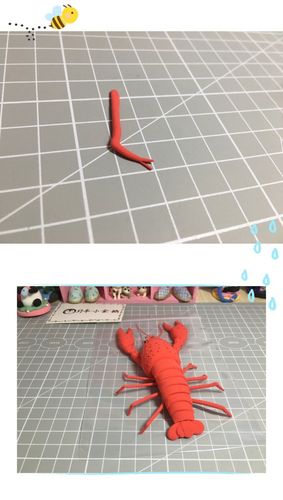 你爱吃的麻辣小龙虾——超轻粘土版本