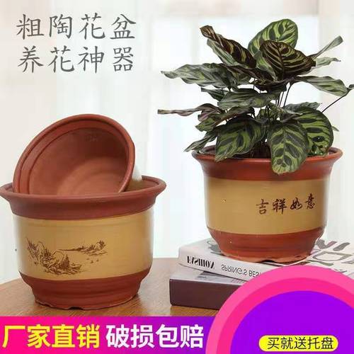大花盆陶瓷花盆特大号特价清仓紫砂粗陶花盆家用盆景