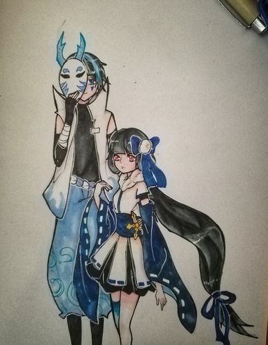 这几天画的苍琳,他们太美好了