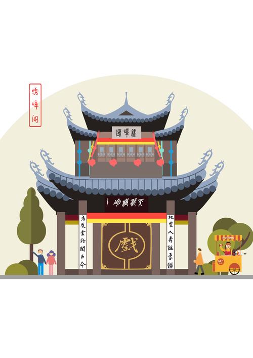 立体插画——惠山古镇