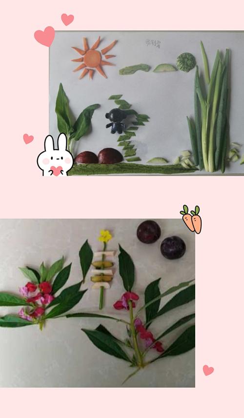 菊潭学校二年级(7)班——手工果蔬变变变