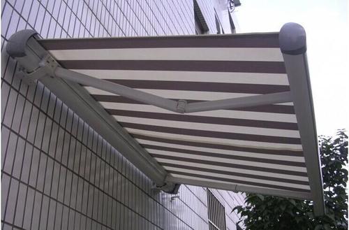 廊坊定做重型全盒式曲臂遮阳篷 半盒式伸缩遮雨棚 手摇式遮阳棚