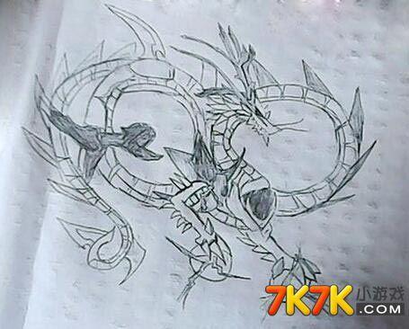 难度的青龙简笔画