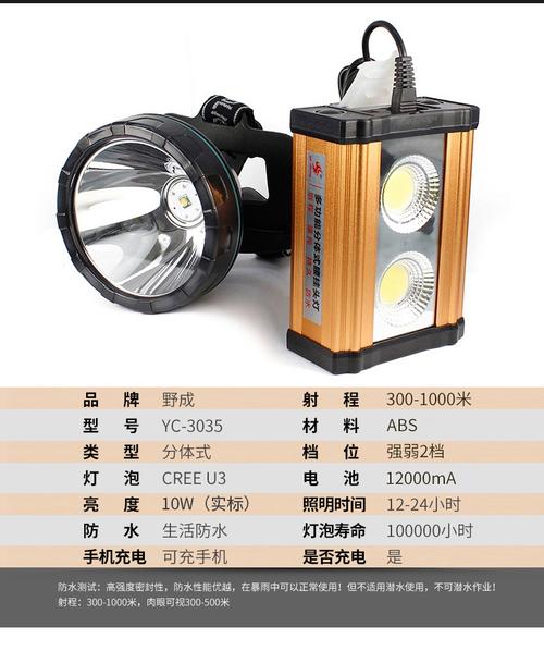 中天乐 野成分体式头灯 强光可充电超亮矿灯户外夜钓防水 led头戴