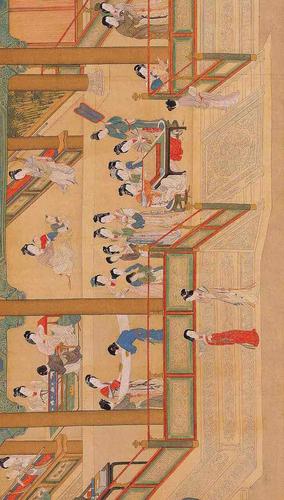 《汉宫春晓图》高清全图jpg在线看图