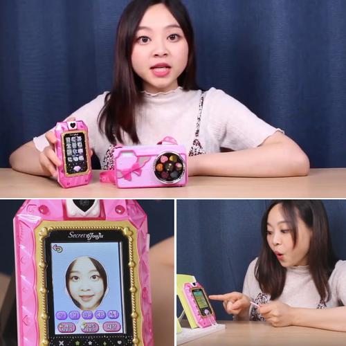 小伶玩具商店珠珠的秘密之自拍手机儿童女孩小玲魔法机官方同款