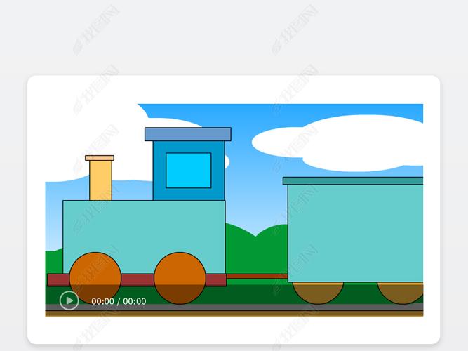 原创小火车制作相册模版车厢可放照片版权可商用