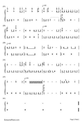 forriver简谱完整版