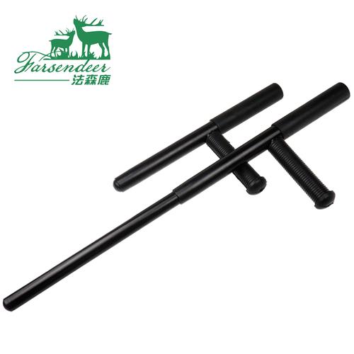 包邮防身t型棍t字棍纯钢拐棍t拐武术拐t型棍武术棍正品非弹簧伸缩