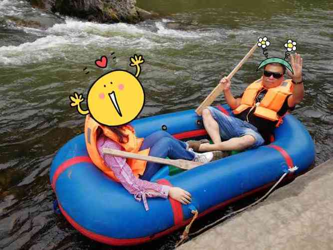 关门山漂流-"有山有水清凉避暑的圣地,漂流挺长,有急有.