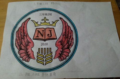 我是小小设计师——用轴对称图形的知识设计班徽(三二)