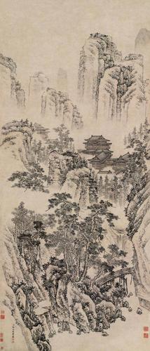 清代张雨森,朱僻绘画作品欣赏