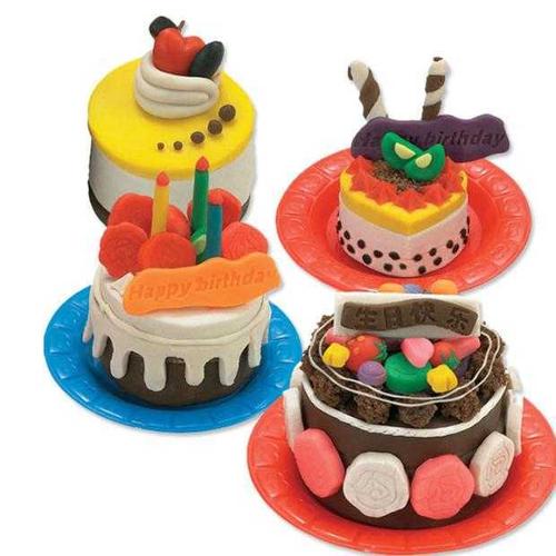 生日蛋糕彩泥贺卡 生日蛋糕贺卡