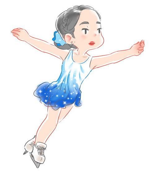萌萌哒花滑中国杯开战在即萌系漫画引网友围观