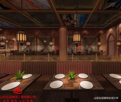淄博新疆餐厅装修装饰设计效果图