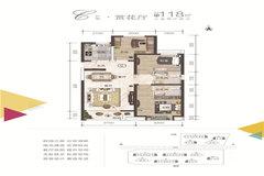 大同华宇百花谷户型图-房型图-平面图-吉屋网