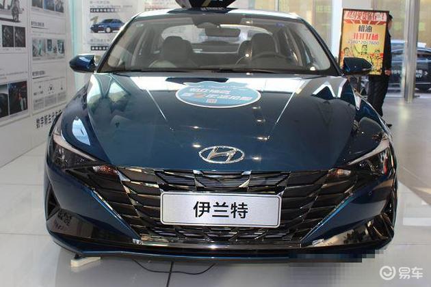 2021款现代伊兰特实车到店外观颜值高14t动力输出强劲