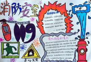 高难度119消防手抄报