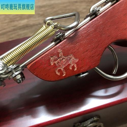 火柴链条玩具枪8090后怀旧玩具儿时年代不锈钢枪儿童连发洋火枪老古董