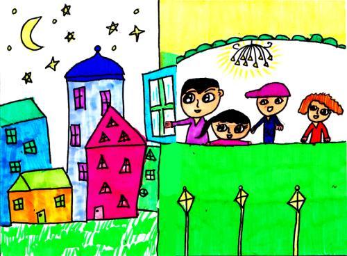 幸福亲情季我爱我家 2011金鹰杯首届儿童画大赛